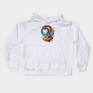 Astronaut Space Cat Kids Hoodie